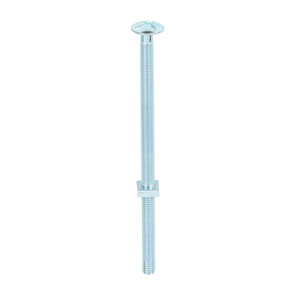 Roofing Bolts & Square Nuts Silver - M8 x 160
