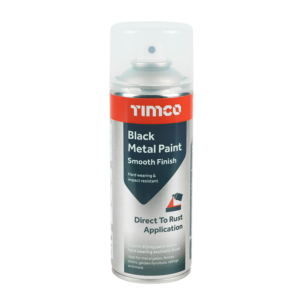 <div><font color=black>Black Metal Paint - Smooth Finish 380ml</font></div>