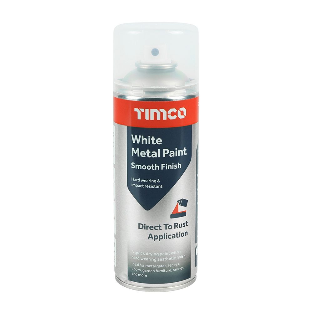 <div><font color=black>White Metal Paint - Smooth Finish 380ml</font></div>