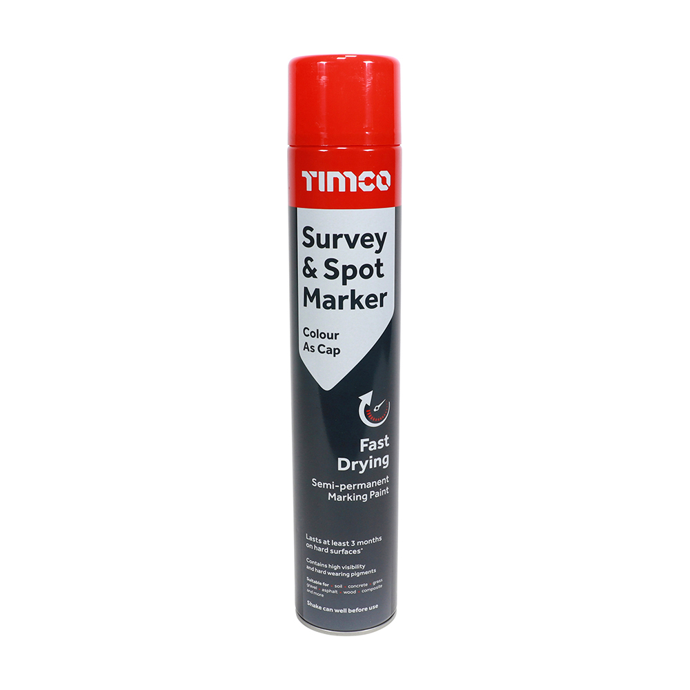 Survey & Spot Marker Red - 750ml