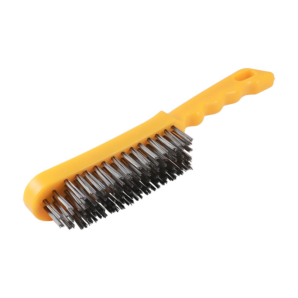 Plastic Handle Wire Brush - 6 Rows
