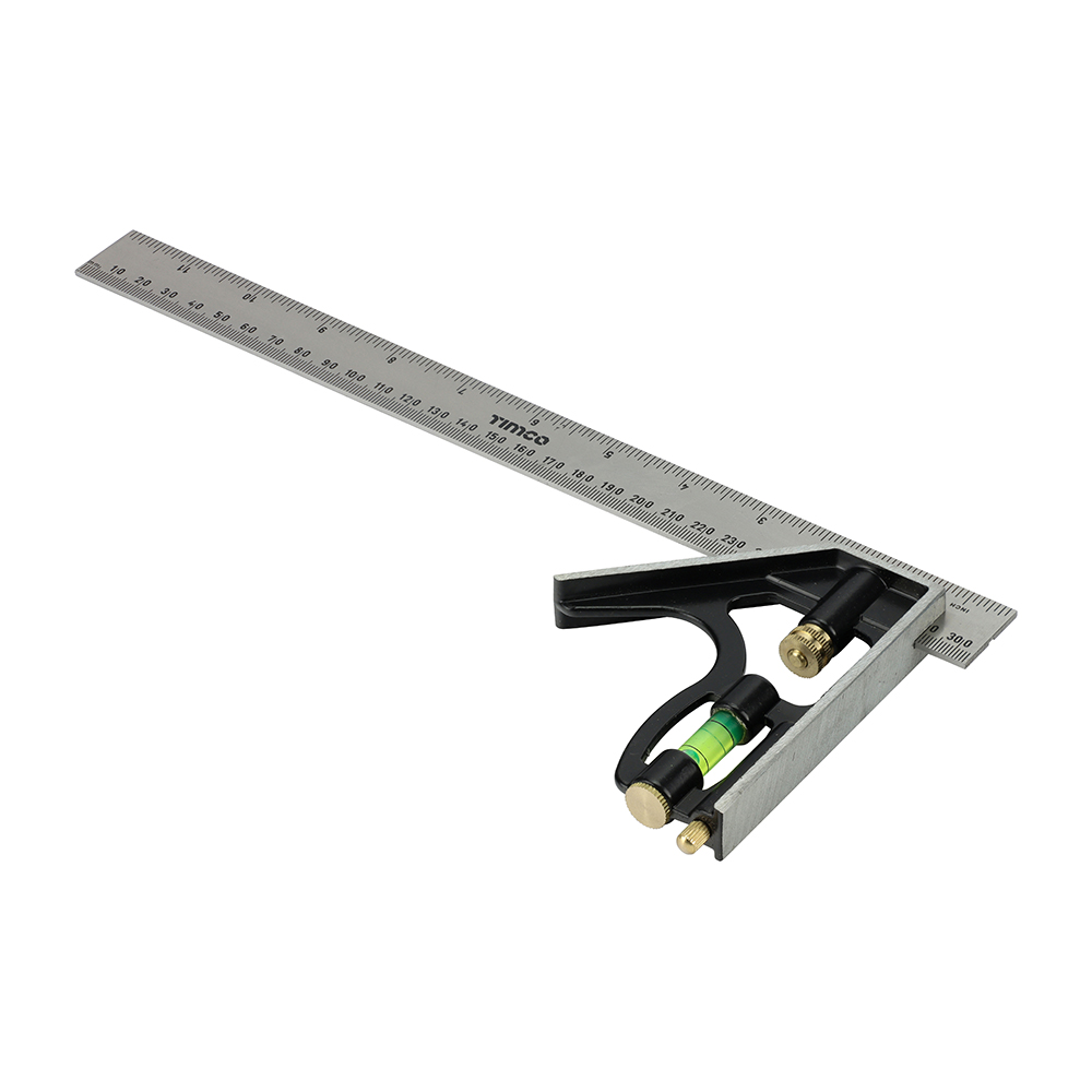 Combination Square Set Square, Adjustable Carpentry Square