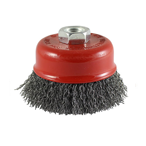 Angle Grinder Cup Brush Crimped Steel Wire - 150mm