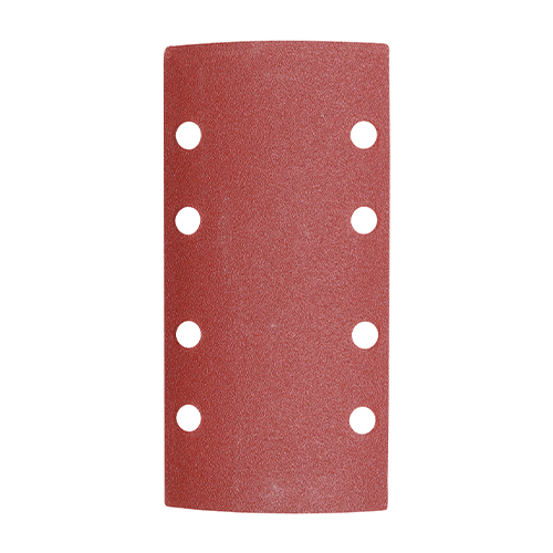 1/3 Sanding Sheets 120 Grit Red Punched - 93 x 185mm