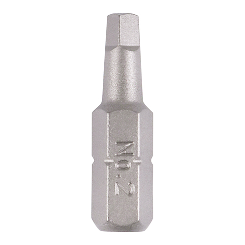 Square Driver Bit S2 Grey - No.2 x 25