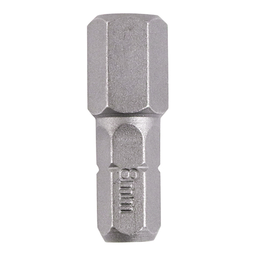 Hex Driver Bit S2 Grey - 8.0 x 25
