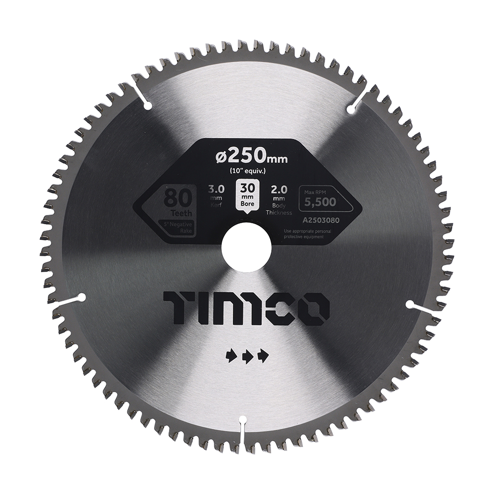 Circular Saw Blade - 250 x 30 x 80T