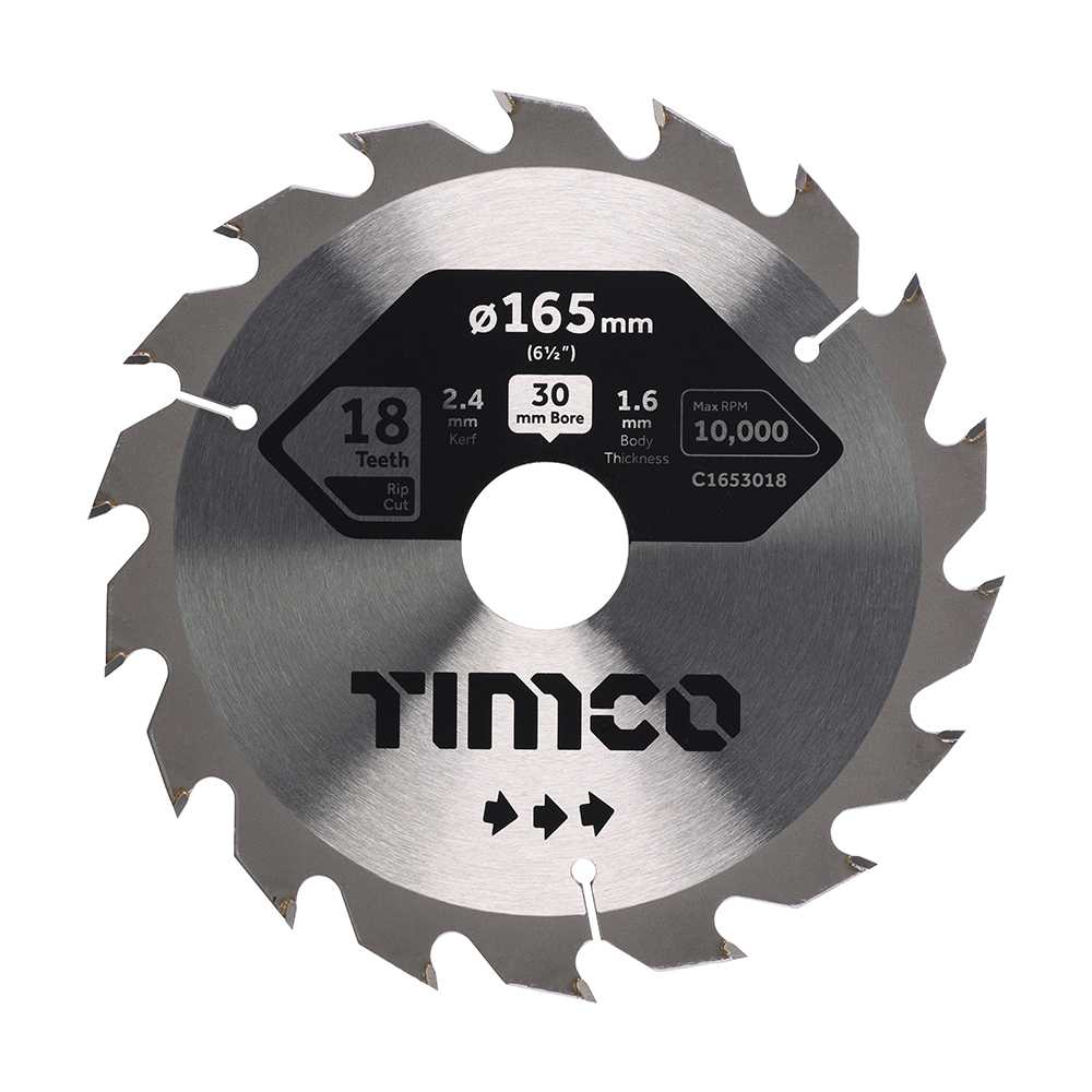 Circular Saw Blade Combination Medium - 165 x 30 x 18T