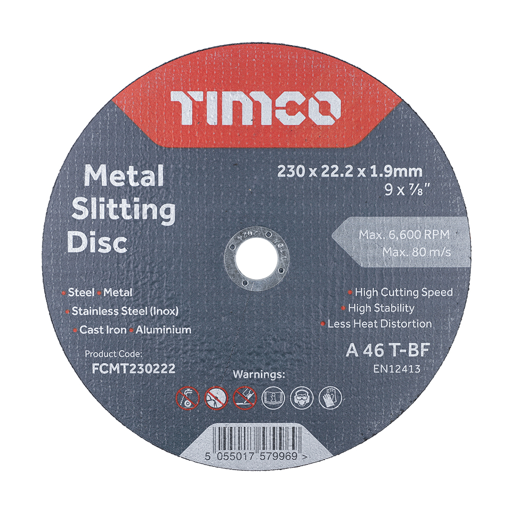 B/Abrasive Flat Wheel Inox - 230 x 22.2 x 1.9