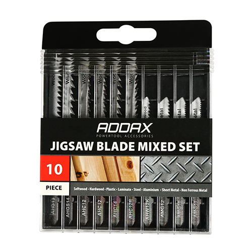 Mixed Jigsaw Set Wood & Metal Cutting High Carbon Steel & HSS Blades - Mixed