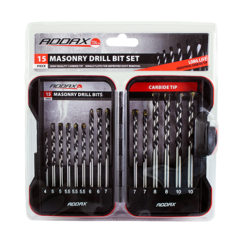 Masonry Drill Bit Set - 15pc