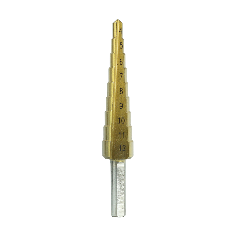 Step Drill M2 HSS TiN - 4-12mm