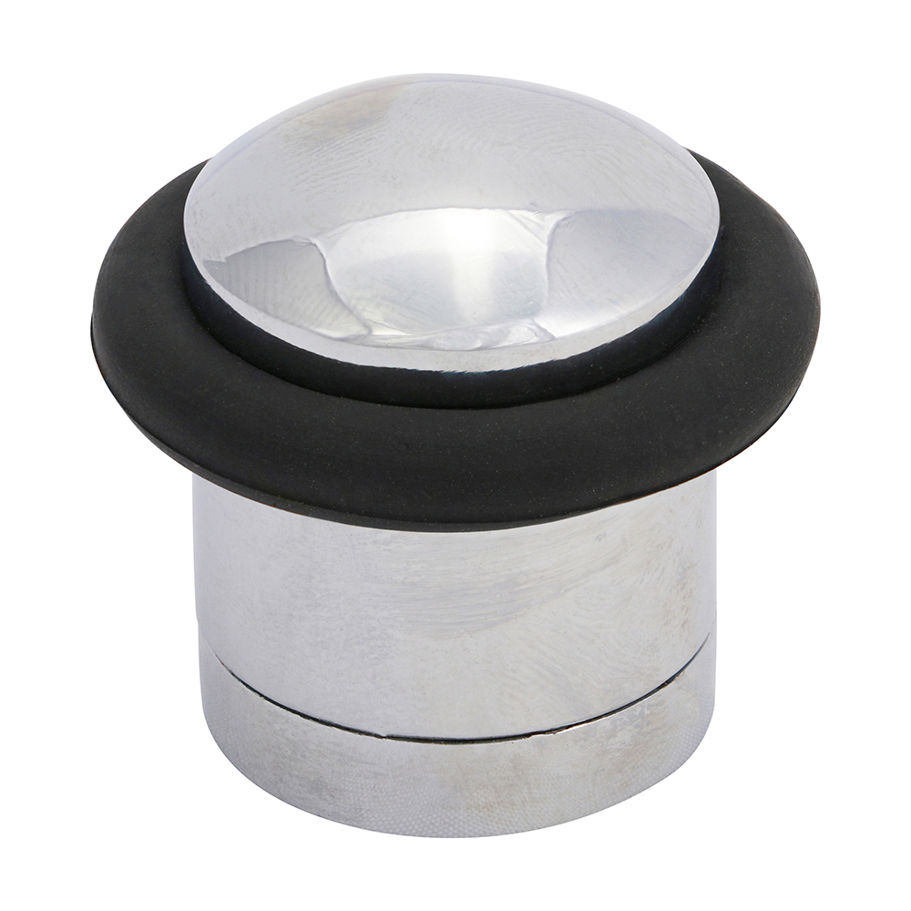 Cylinder Door Stop Polished Chrome - 41mm