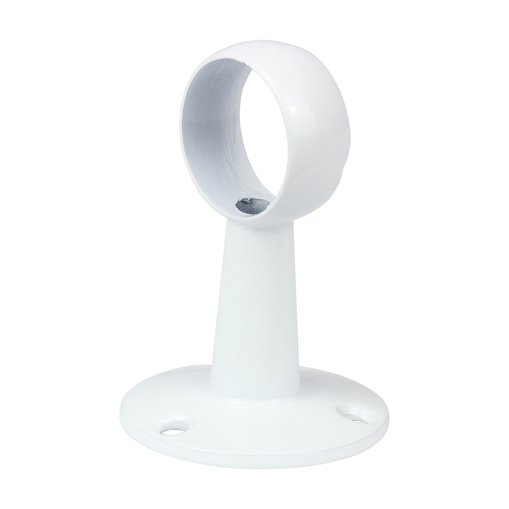 Centre Bracket For Round Tube White - 25mm