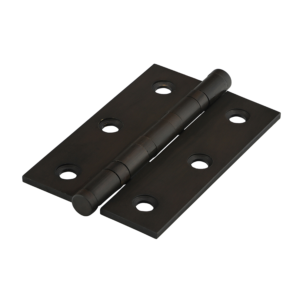 Performance Ball Race Button Tip Brass Hinges Bronze - 76 x 50