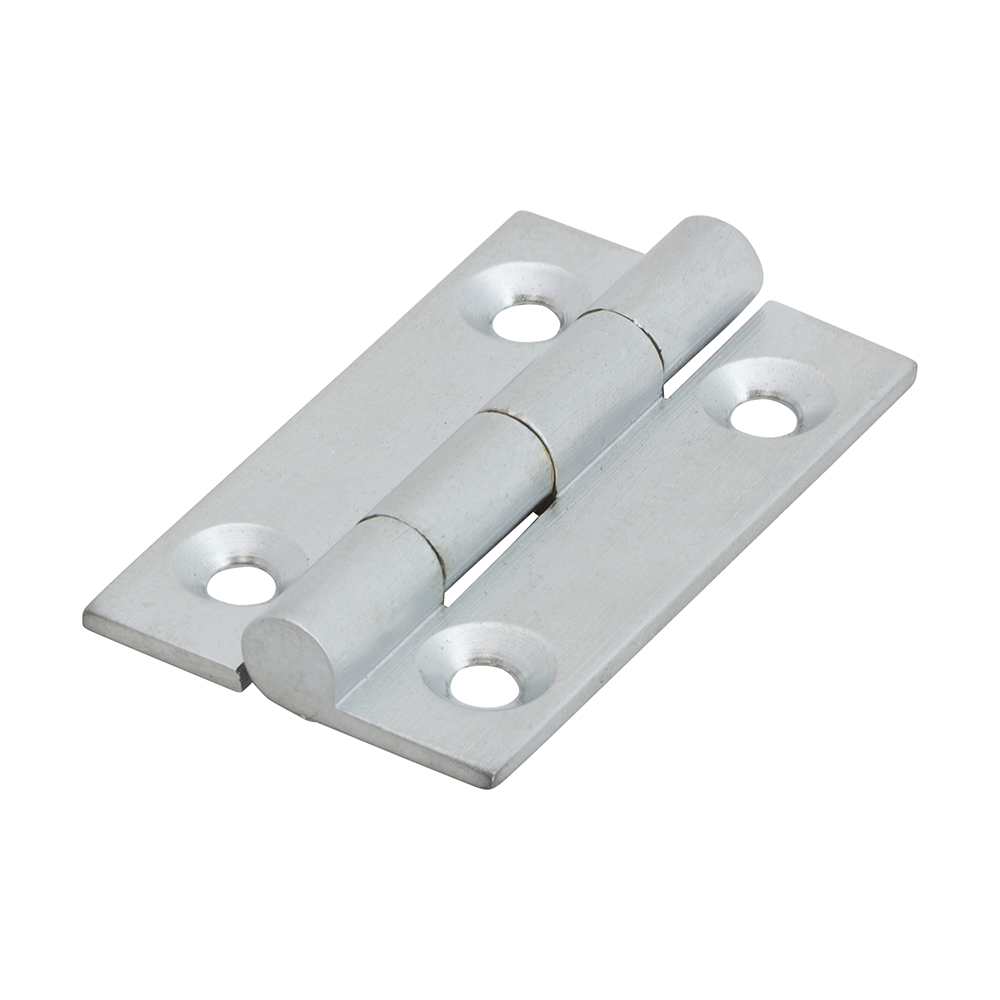 Solid Drawn Brass Hinges Satin Chrome - 38 x 22