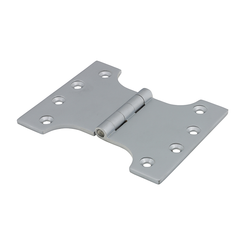 Parliament Brass Hinges Satin Chrome - 102 x 125