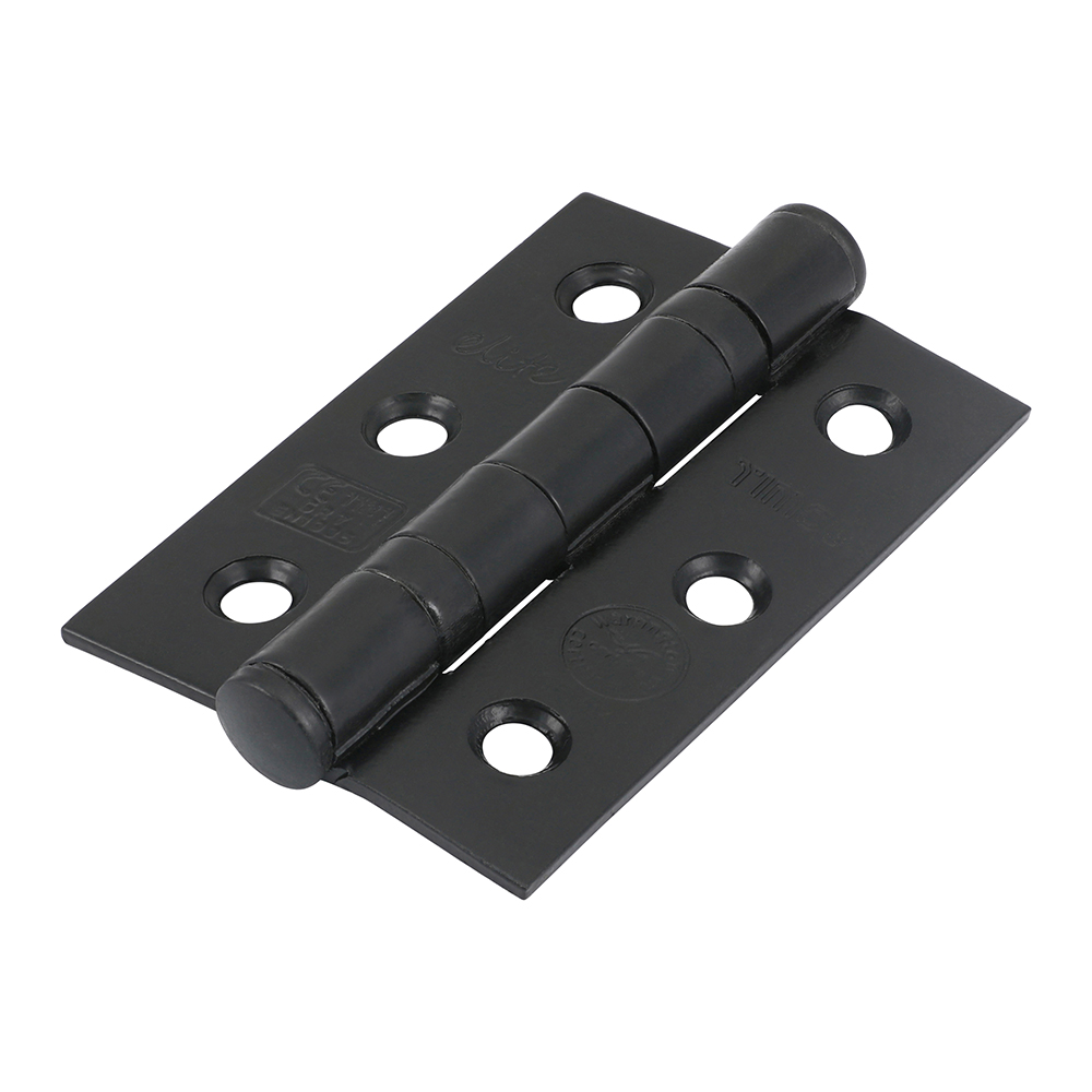 Ball Bearing Hinges Grade 7 Steel Epoxy Black - 76 x 51 x 2.2