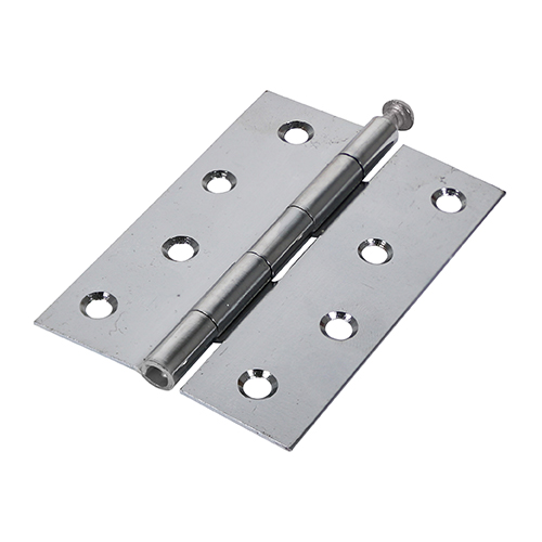 Butt Hinges Loose Pin (1840) Steel Polished Chrome - 100 x 71