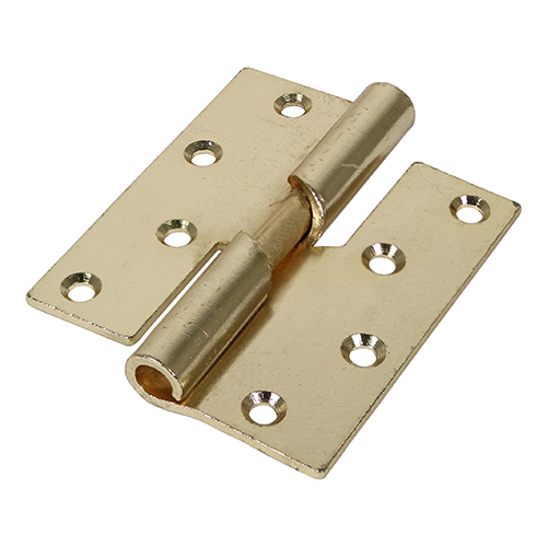 Rising Butt Hinges Right Hand Steel Electro Brass - 100 x 86
