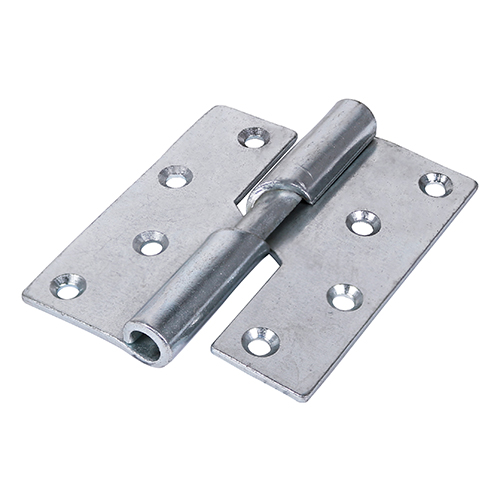 Rising Butt Hinges Left Hand Steel Silver - 100 x 86