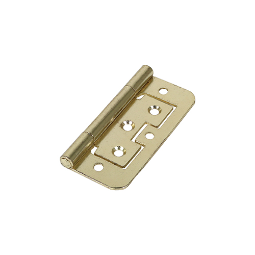 Flush Hinges (105) Steel Electro Brass - 75 x 51