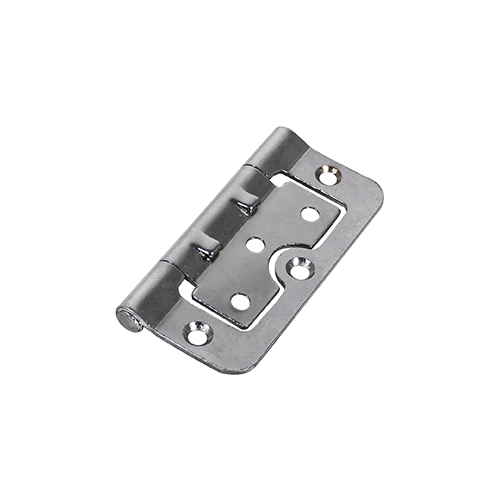 Hurlinge Hinges Fixed Pin (104) Steel Polished Chrome - 75 x 55