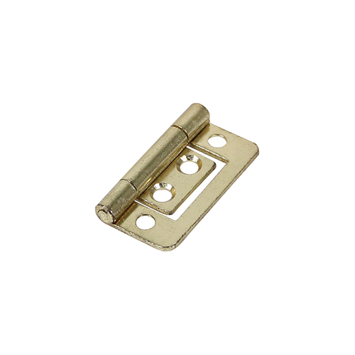 Flush Hinges (105) Steel Electro Brass - 38 x 28