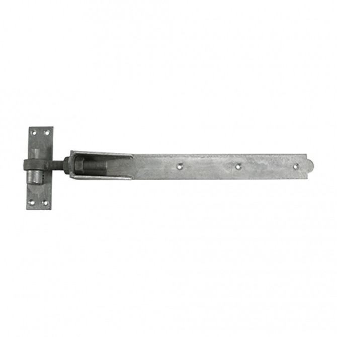 Adjustable Band & Hook on Plates Hinges Hot Dipped Galvanised - 350mm