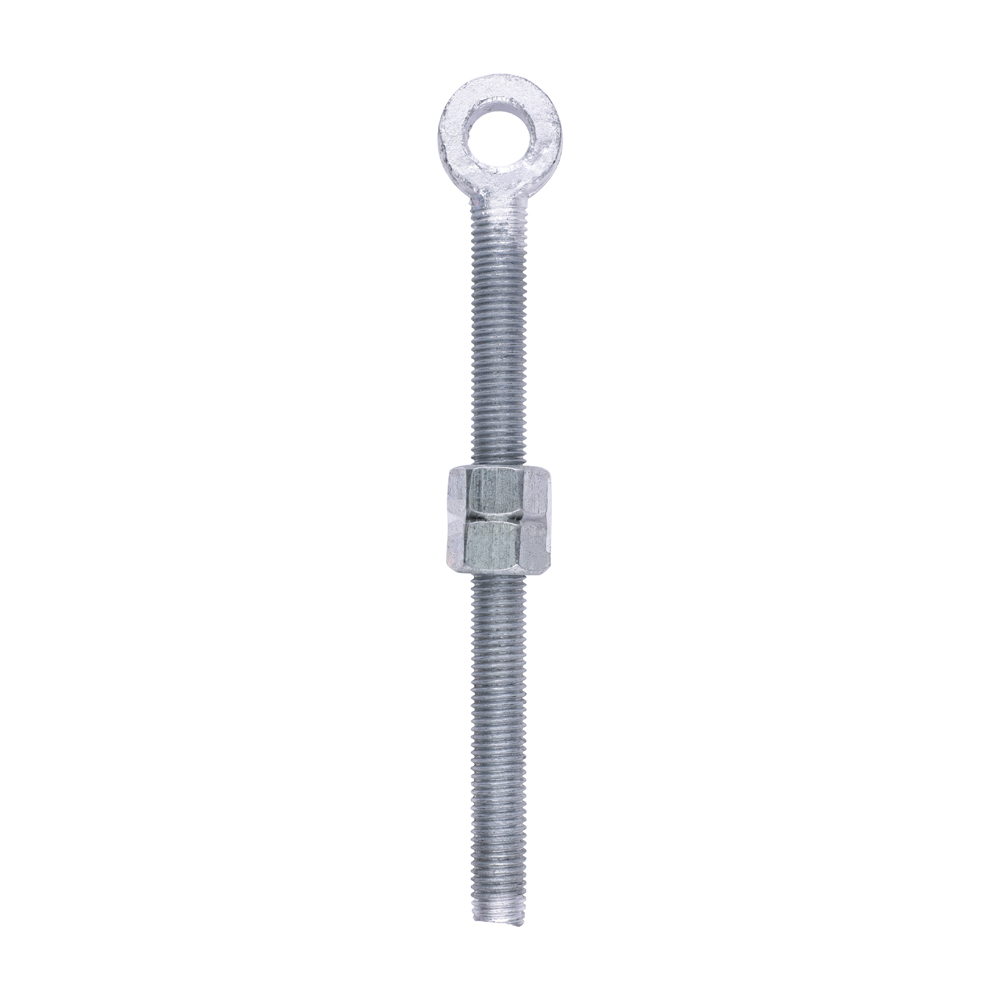 Adjustable Gate Hinge Eyes with Nuts Hot Dipped Galvanised - M19 x 250