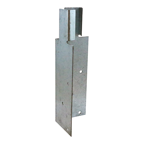 Arris Rail Mortice Brackets Galvanised - 200 x 62 x 62