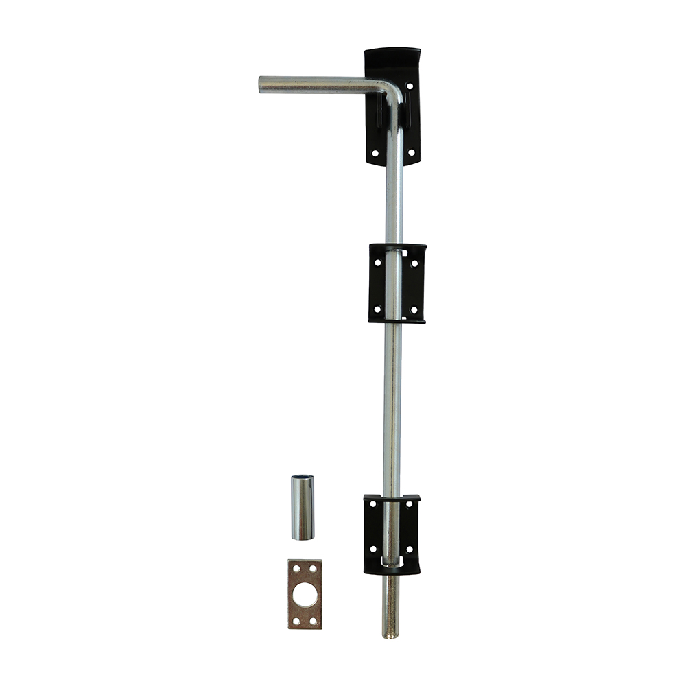 Curved Rail Hinge Set Right Hand Hot Dipped Galvanised - 300mm