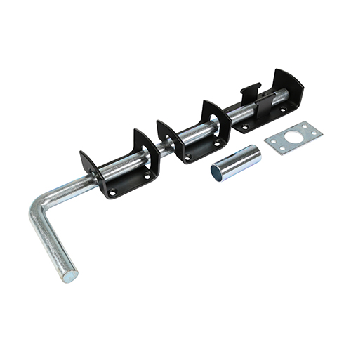 Garage Drop Down Bolt Black - 12"