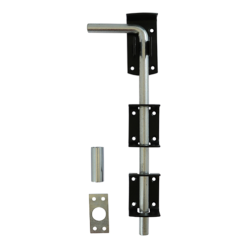 Garage Drop Down Bolt Black - 12"