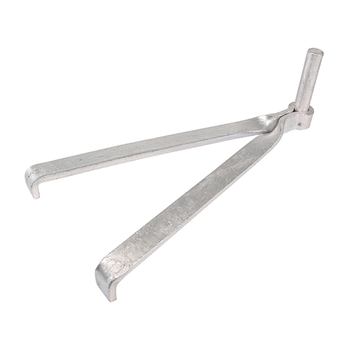 Gate Hinge Hooks To Build Double Brick Hot Dipped Galvanised - 16mm