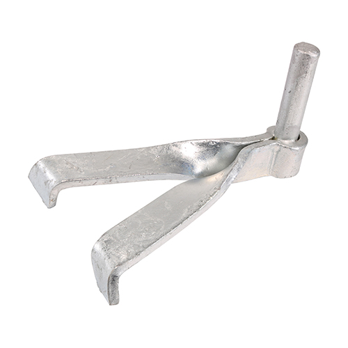 Gate Hinge Hooks To Build Single Brick Hot Dipped Galvanised - 16mm