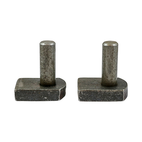 Gate Hinge Hooks to Weld Self Coloured - 22mm