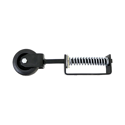 Spring Loaded Field Gate Wheel Heavy Duty Black - 370mm