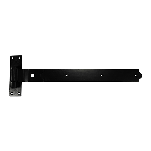 Cranked Band & Hook On Plates Hinges Black - 500mm