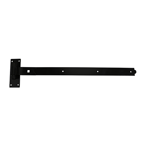 Cranked Band & Hook On Plates Hinges Black - 750mm