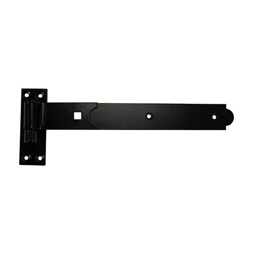 Straight Band & Hook On Plates Hinges Black - 300mm