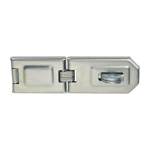 Hasp and Staple Single Hinged Silver - 160mm