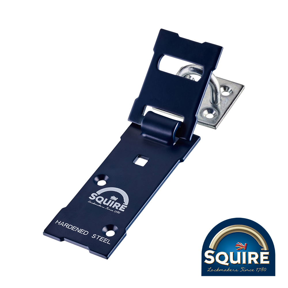 Hardened Steel Clam Hasp and Staple - 152mm