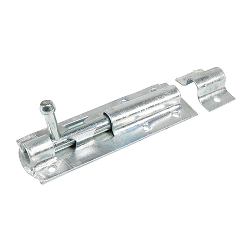 Straight Tower Bolt Silver - 6"