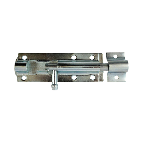 Straight Tower Bolt Silver - 8"