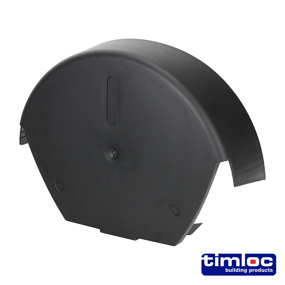 Universal 1/2 Round Cap Black 280 x 145