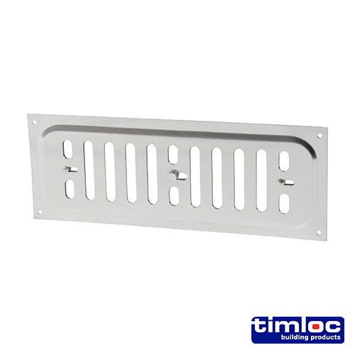 Timloc Hit and Miss Louvre Vent Aluminium - 242 x 89mm