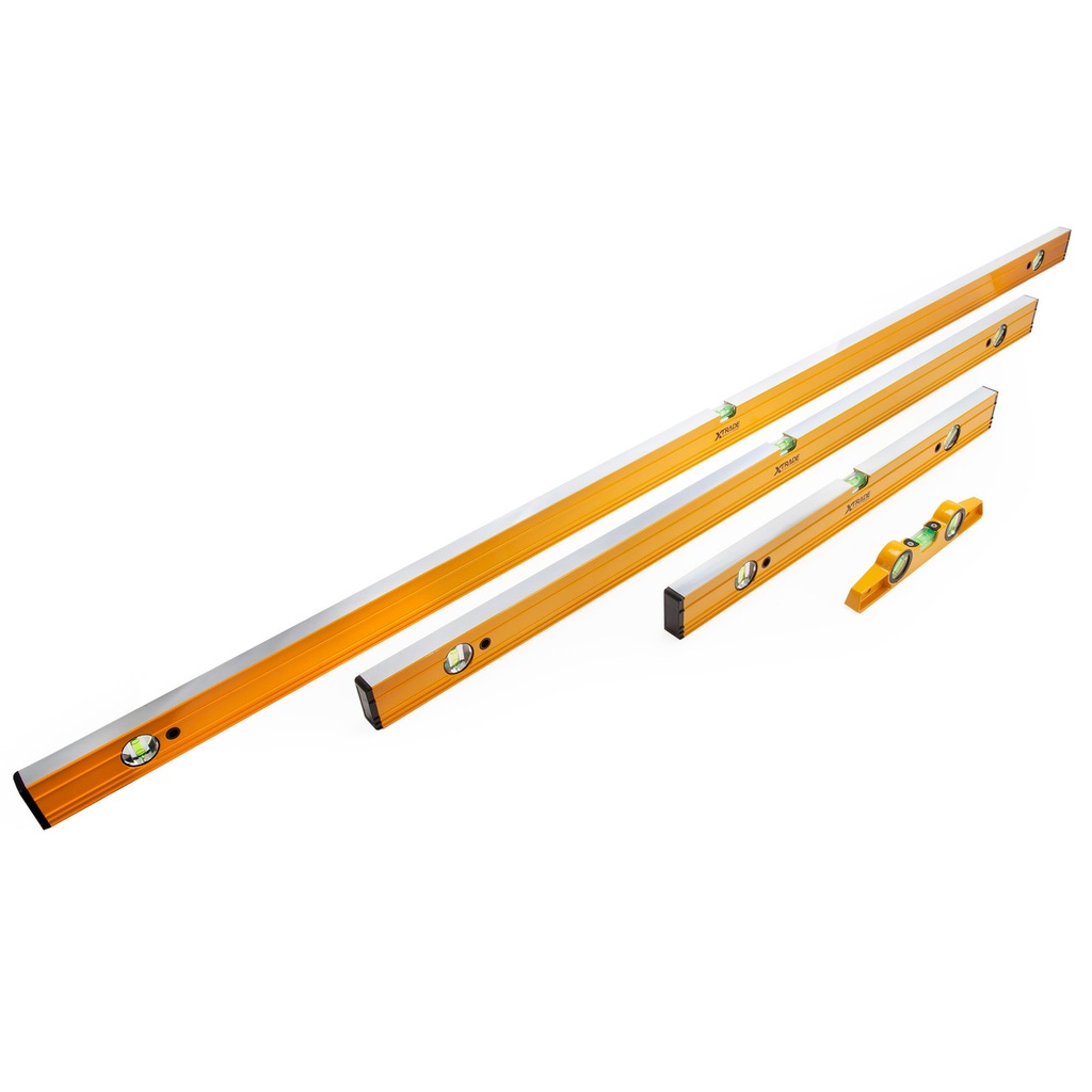 X0900010 SPIRIT LEVEL SET 25, 60, 120, 180CM (4 PC)