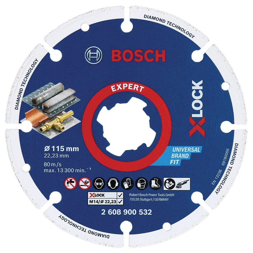 2608900532 115 X LOCK DIAMOND METAL CUTTING DISC