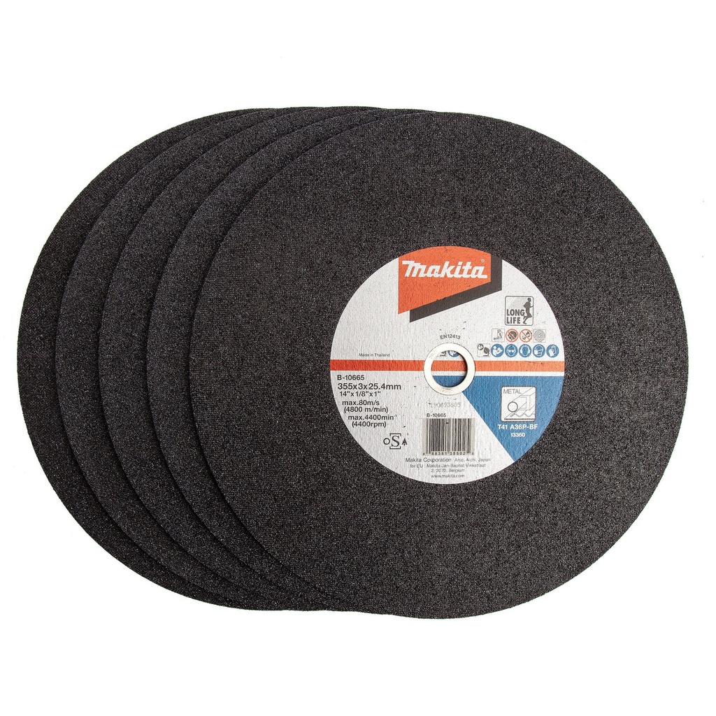 B-10665-5 ABRASIVE CUT-OFF WHEEL 355 X 3 X 25.4MM  (5 PK)